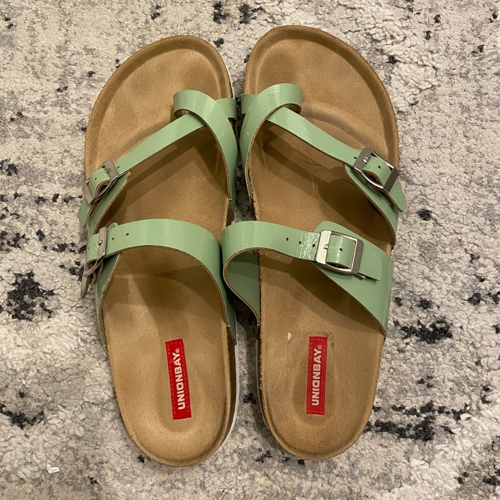Green sandals